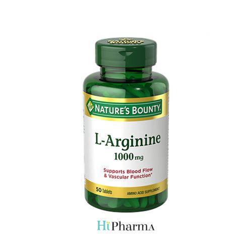 Nature's Bounty L-Arginine 1000 Mg 50 Capsules