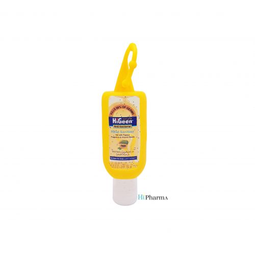 Higeen Hand Sanitizer With Silicone Holder 50 Ml Papaya 