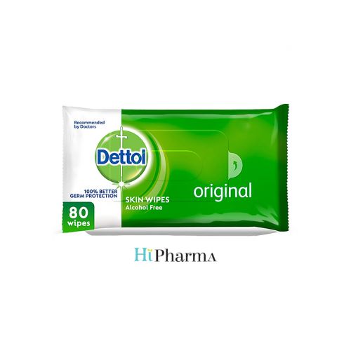 Dettol Original Antibacterial Skin Wipes 80 Pcs