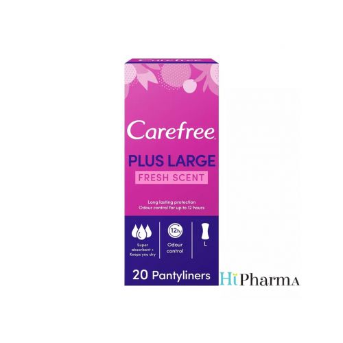 Carefree Maxi Plus Large Fresh Scent Pantyliners 20 S
