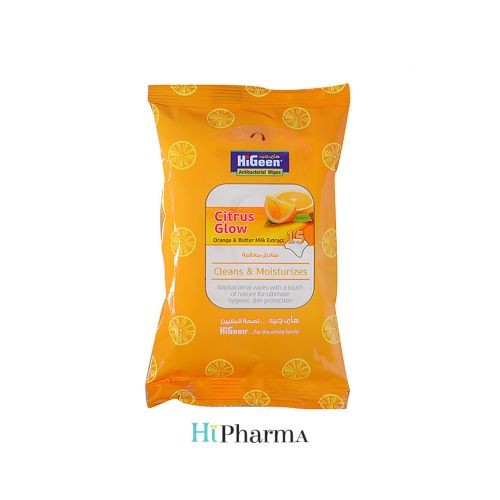 Higeen Antibac Wipes 15 S Citrus Glow Orange