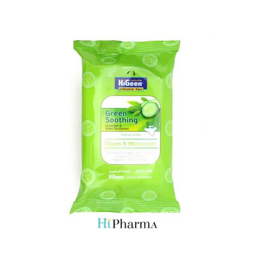 HiGeen Antibac Wipes 15 S Green Sooth Cucumber
