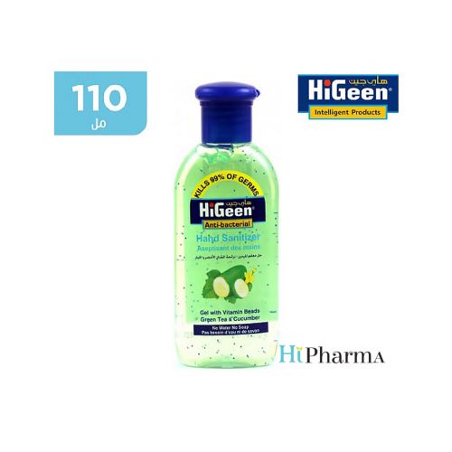 Higeen Hand Sanitizer Green Tea & Cucumber 50 Ml