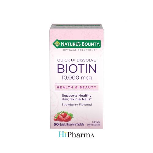 Nature's Bounty  Biotin 10,000 Mcg 60 Quick Dissolve Tablets