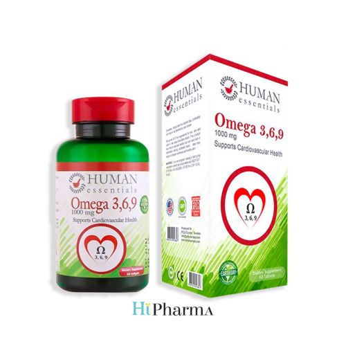 Human Essentials Triple Omega 3 6 9 1000 Mg 60 Softgels