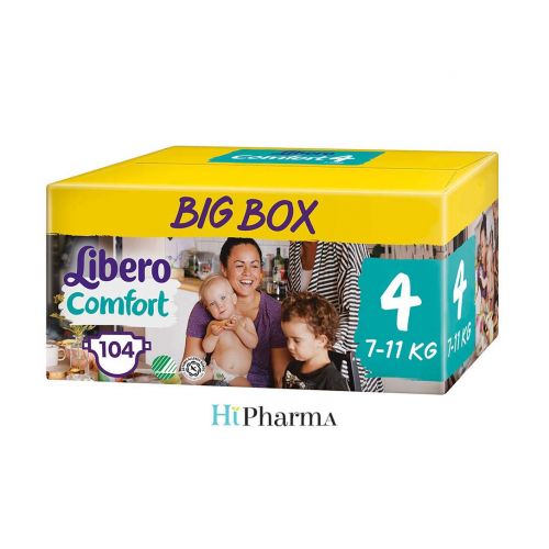 Libero Comfort 4 Diaper (Jumbo) 2x52 Pcs Box