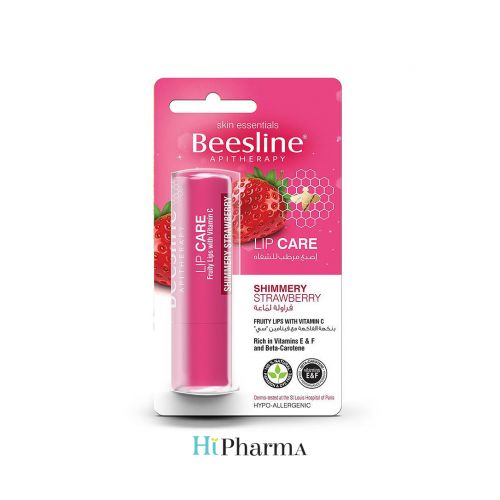 Beesline Lip Care Shimmery Strawberry 4 G