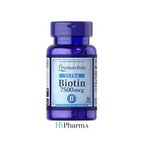 Puritan's Pride Biotin 7500 Mcg 50 Tablet
