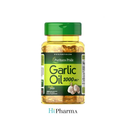Puritan's Pride Garlic Oil 1000 Mg (100 Rapid Release Softgels)