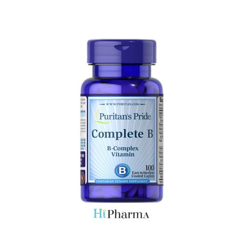 Puritan's Pride Complete B (Vitamin B Complex) 100 Capsules