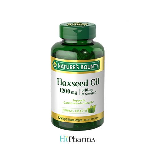 Nature's Bounty Flaxseed Oil 1,200 Mg 125 Rapid Release Softgels