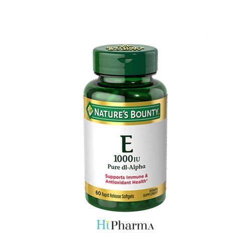 Nature's Bounty Vitamin E 1000 Iu (450 Mg) 60 Capsules