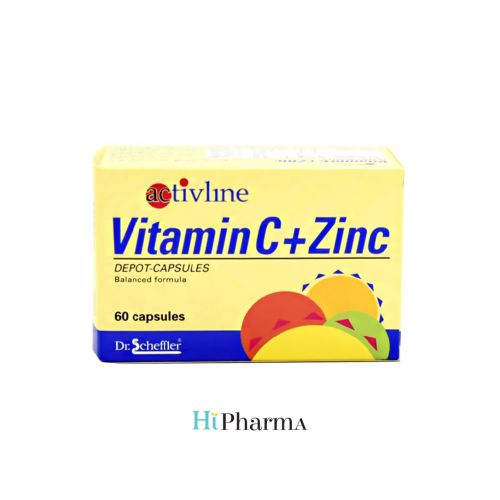 ActivLine Vitamin C + Zinc 60 Capsules