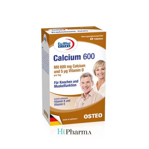 Eurho Vital Calcium 600 Mg (60 Tab)